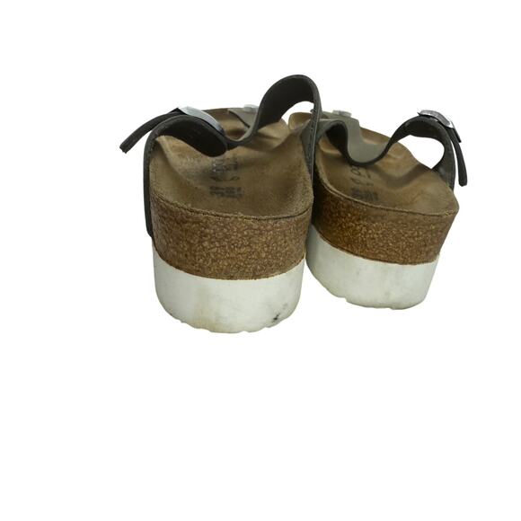 Birkenstock Papillio GIZEH PAP Platform Toe Separator Sandals Grey Nubuck 39 - Picture 3 of 10